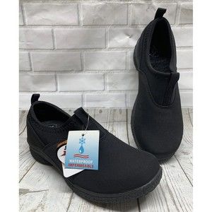 Propét Women's Slip-On Waterproof Madi Sneakers WBX024N Black Size US 8 W(D)